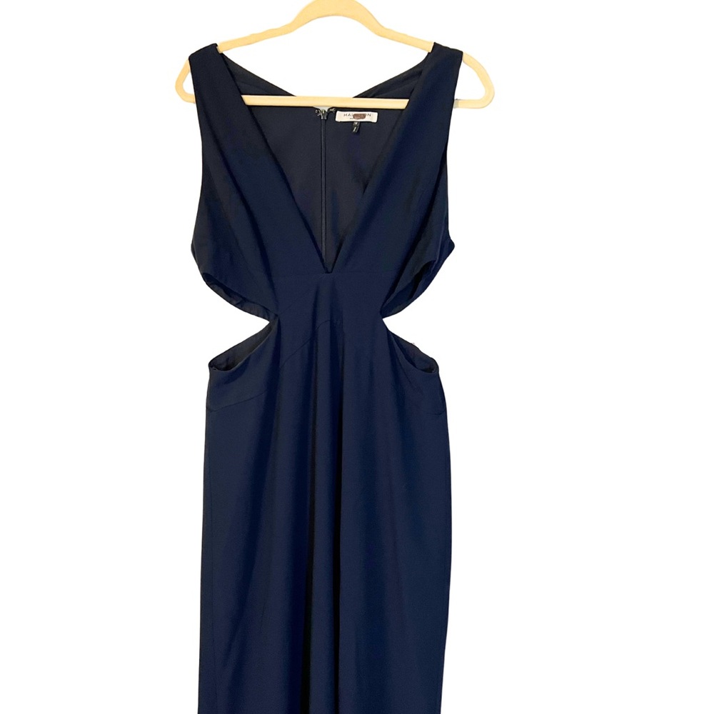 Halston Heritage Midnight Blue Gown